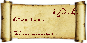Édes Laura névjegykártya